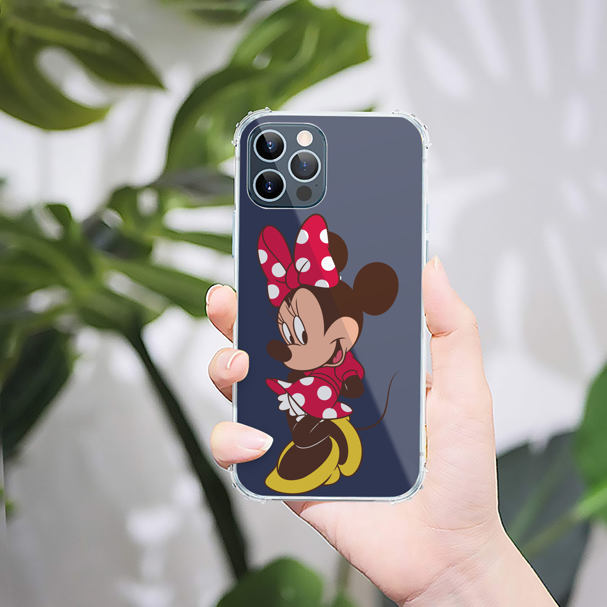 （画像用） ミッキーマウス Mickey Mouse 【iPhone 12シリーズ対応】透明スマホケース（クリアソフトケース）